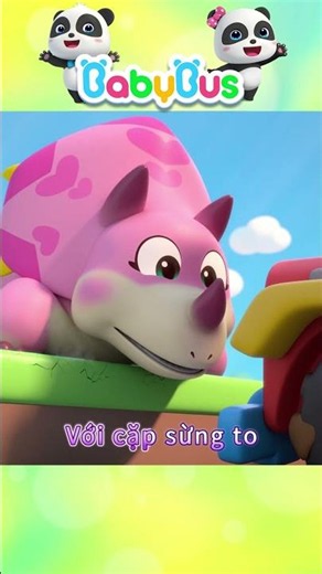Khủng long ba sừng đến giải cứu Neo #shorts #youtubeshorts #babybus #babybusnhacthieunhi