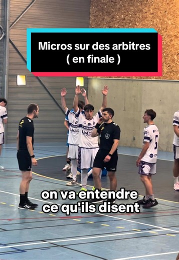 Ce que disent les arbitres en finale de handball