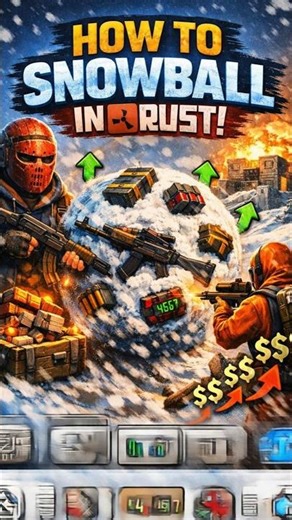 How to Snowball in Rust #rust #gaming #rustgame