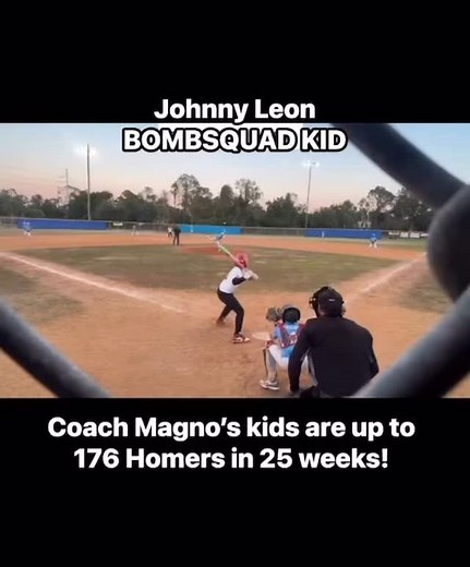 Coach Magno‘s kids have hit 177 home runs and only 25 weeks and over 1000 doubles! 40 years of teaching Hitting makes him one of the best training coaches in the country where he has coached at all levels of baseball. Go to www.misterbaseball.com and sign up now and let’s get your ball player to the next level. Lessons conveniently held in Spring Hill Florida And every Saturday evening in Wesley Chapel.! #coachjoemagno #baseball #softball #springhillflorida #baseballtrainingfacility | Mister Bas