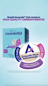 Did you know that Added Sucrose or Table Sugar may lead to dental problems, when given more than recommended intake?* Choose Wyeth Ascenda Kid with Lactose and NO Added Sucrose (table sugar) to help lower the risk of dental cavities. It is also clinically proven to help deliver Faster Height Growth in as early as 3 weeks (vs leading premium 3 brand. Study conducted among toddlers. 2 servings per day together with dietary counseling, healthy lifestyle, and balanced diet). Your kid’s growth today,