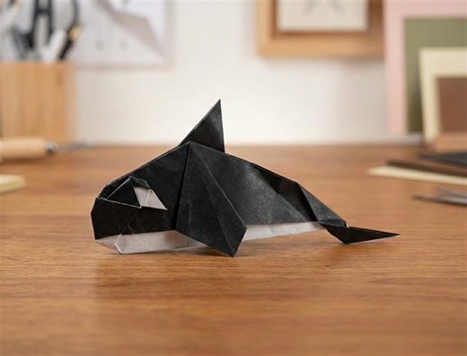 Buy Orca Origami Printable Paper Craft Template and Folding Guide PDF Kit Killer Whale Paper Folding Tutorial Online in India - Etsy