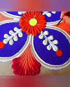 Simple Quick Rangoli Design | Easy Rangolis