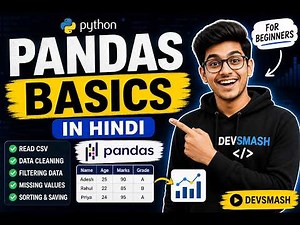 Pandas सीखें एक वीडियो में | Beginner Friendly Python Data Analysis Tutorial