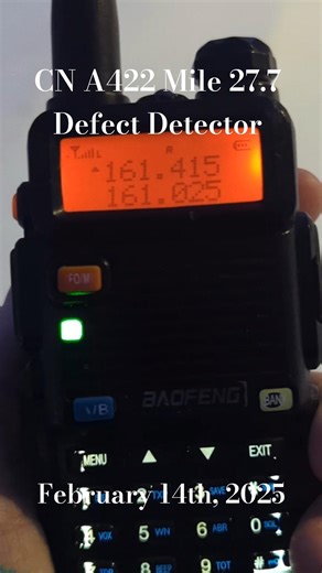 CN A422 Defect Detector Mile 27.7 Stamford Sub ~ #canadiantrains #train #cnrailway ~