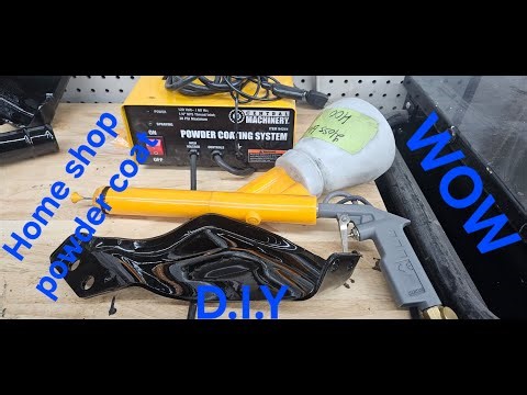 DIY home powder coating setup (Harbor Freight) AMAZING RESULTS!