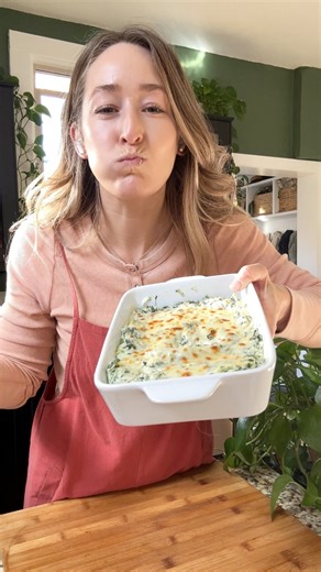 This healthy spinach artichoke dip uses Greek yogurt instead of mayonnaise or sour cream, making for a healthier stovetop or oven version of this classic dip (we included instructions for both methods)! | Live Eat Learn