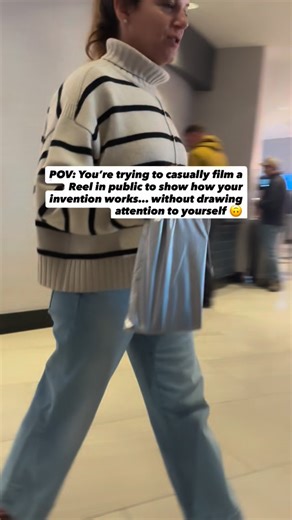 ANGGLZ® | The Original Portable Knee Rest on Instagram: "Trying to be discreet while filming a Reel to demonstrate your own invention is… a skill 😅 Balancing “act natural” with “make sure people can actually see what’s happening” is harder than it looks. But when you’ve created something you truly believe helps people feel better while sitting, you find a way. Behind every product demo is a founder crouched at a weird angle, hoping no one notices… all in the name of better knee care and recover