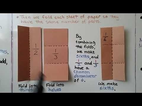 4th Grade Math 6.4, Common Denominators