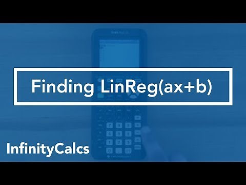 Where to find LinReg(ax+b) on your TI-84 CE Graphing Calculator