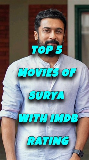 Top 5 Movies Of Surya With IMDb Rated #southindianmovies #viralvideo #viral #top #movie