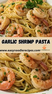Garlic Shrimp Pasta Ingredients: 12 oz pasta (cooked) 1 lb shrimp 3 tbsp butter 4 cloves garlic (minced) Juice of 1 lemon 1/4 cup parsley Steps: Sauté shrimp in butter garlic. Add lemon juice, parsley. Toss with pasta. | Freshness recipes