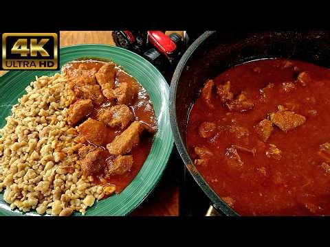 Így készül a sertéspörkölt a szakácstankönyvem szerint😉csipettarhonyával készítettem