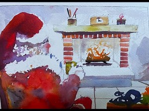 CHRISTMAS Santa Claus Watercolor Painting - How to Paint Santa!
