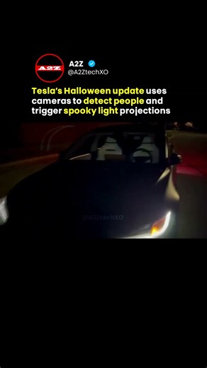 Tesla’s New Halloween Mode Projects Spooky Lights and Sounds at Pedestrians