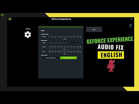 QUICK FIX for Geforce Experience Not Recording Microphone Audio