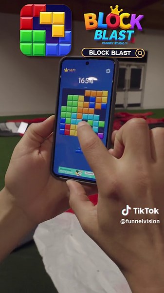 I just got catapulted into next week thanks to #BlockBlast! 💥🧱🤣 #gaming #blockblastpartner