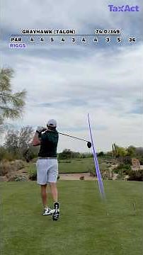 9 holes from the Talon tees at Grayhawk with Riggs. Presented by ‪@taxact‬