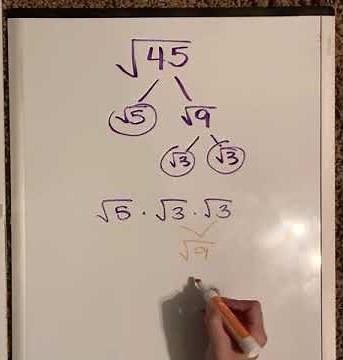 Simplify Square root 45