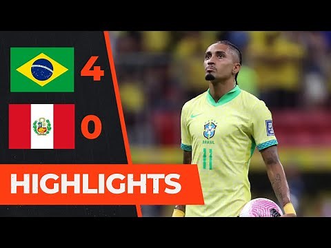 Brazil vs Peru 4-0 | Highlights & All Goals | Fifa world Cup Qualifier 2026
