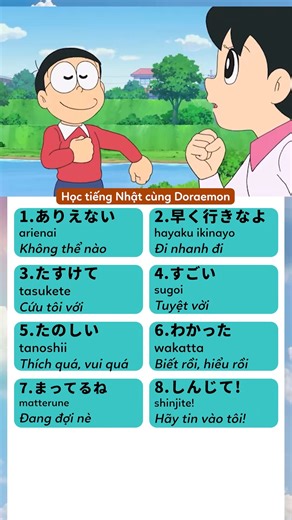 364K views · 6K reactions | Xem Doraemon nhiều khéo lại master tiếng Nhật kkk #hoctiengnhat #learnjapanese #rikinihongo #japanesesong #anime | Riki Nihongo | Facebook