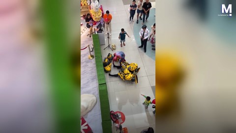 With great power comes great responsibility: Spider-Man steps in for an unexpected mall rescue