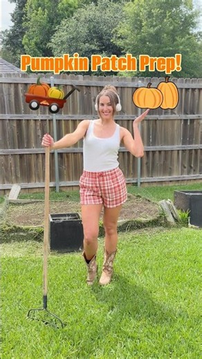PUMPKIN PATCH PREP🎃 Getting ready to plant my backyard pumpkin patch! #pumpkinpatch #pumpkinseeds