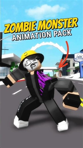 ID UGC ANIMATION PACK (ZOMBIE MONSTER) In Brookhaven #roblox #brookhaven