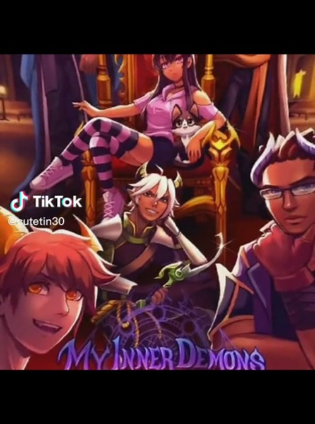 Aphmau Poster My Inner Demons - Angel of Darkness | Wallpaper, Edit, TikTok