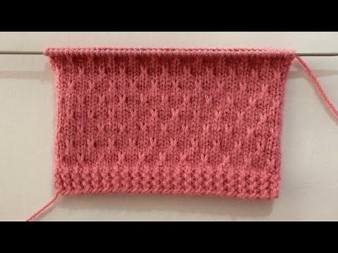 Easy New Knitting Stitch Pattern For Sweater/Cardigan
