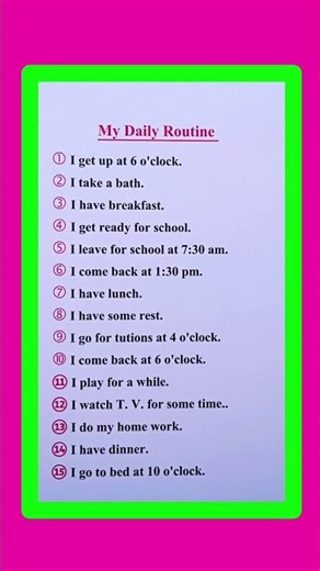 My Daily Routine Essay in English | Essay On My Daily Routine | My Daily Routine 15 Lines