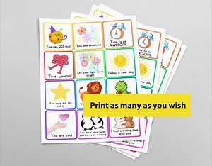Printable Kindness Cards for Kids: Positive Affirmations, Lunchbox Notes (digital Download) - Etsy