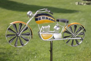 Yellow Motorcycle Wind Spinner - Etsy