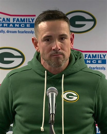 "I'm disappointed for everybody associated with the Green Bay Packers." Matt LaFleur following the Packers Wild Card loss to the Bears. | NFL on ESPN