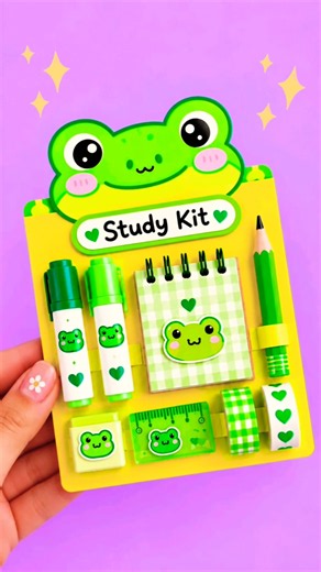 DIY Homemade Study Kit! 🤓🌈 easy paper craft/ best out of waste #shorts #papercraft #diy