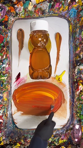 Is Honey considered Neon Brown? #art #bearista #starbucks #bearcup | fritzdoesart_