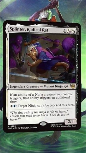 Splinter, Radical Rat #commander