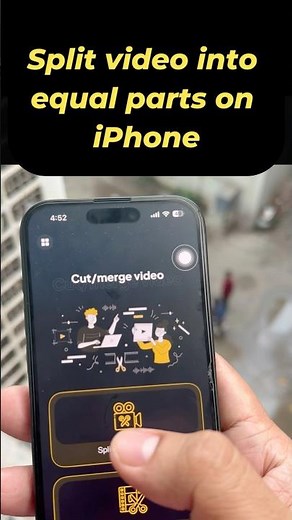 Split Video into Equal Part on iPhone free iOS 26, iOS 18 #smartphone