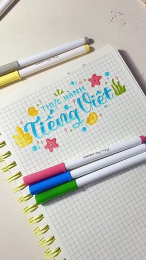 Cách Trang Trí Tiêu Đề Thực Hành Tiếng Việt Đẹp