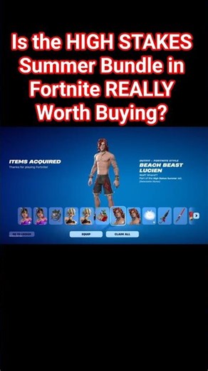 Is the HIGH STAKES Summer Bundle in Fortnite REALLY Worth Buying? #fortnite #gaming #shorts