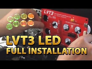 LVT3 LED Board for the Mad Catz TE2 Fight Stick - Custom Mod Installation