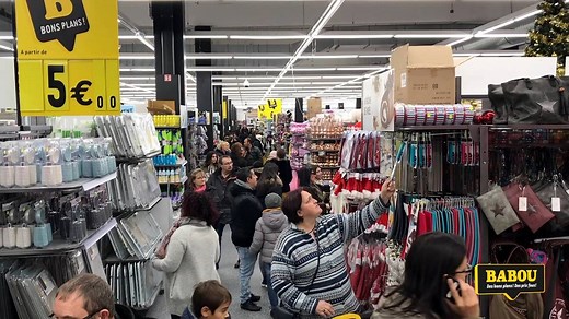 9K views · 47 reactions | Une semaine après son ouverture, découvrez la vidéo intégrale de l'ouverture de votre nouveau magasin BABOU sur Vaulx-en-Velin le 1er décembre dernier. https://youtu.be/MKIRWWCSjq8 | B&M France | Facebook