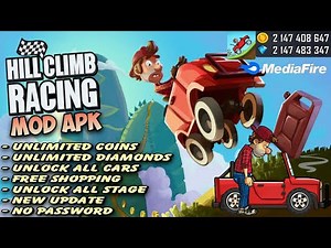Hill Climb Racing Mod Apk Terbaru - Unlimited Coin & Diamond / Unlock All Cars | New Update !!!