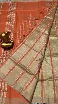 Mangalagiri pattu Plain color jute lines pattu sarees Contrast pallu and blouse 🌲cost:1750+$