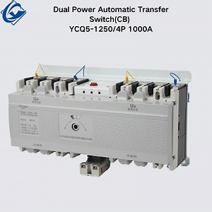 [Hot Item] ATS Dual Power Automatic Transferswitch 4p 1000A CB Manual ATS Switch Automatic Transfer