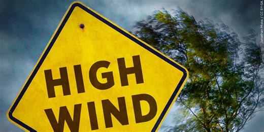Portion of I-580 closed due to high winds