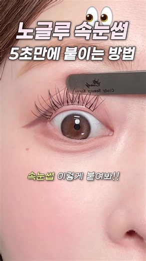 노글루 속눈썹 붙이는 방법 — 초보도 쉬운 필리밀리 또렷데일리