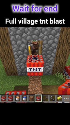 I Destroyed an Entire Village with TNT 💥 Minecraft Chaos! #minecraft