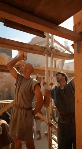The Roman House Wright - Timber, Joints & The Bones of the City (AI) | #ancientconstruction #shorts