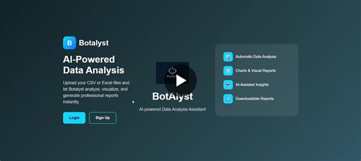 Botalyst: Data Analysis Web App with Python Flask | BALIRAM PATIL posted on the topic | LinkedIn